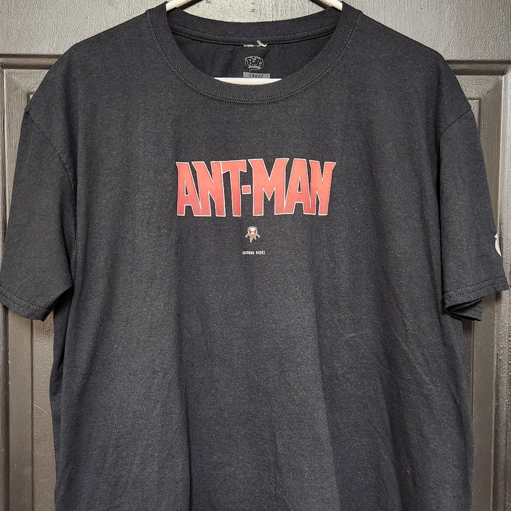 Antman Funko‎ Pop Marvel Mens Large T Shirt Black Superhero Paul Rudd Com…